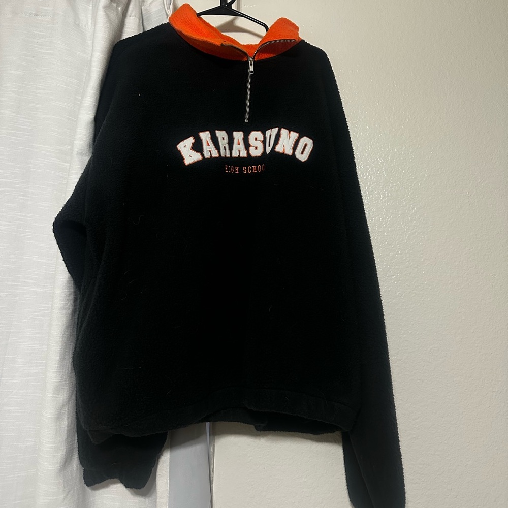 Haikyu zip up sweater Karasuno high school